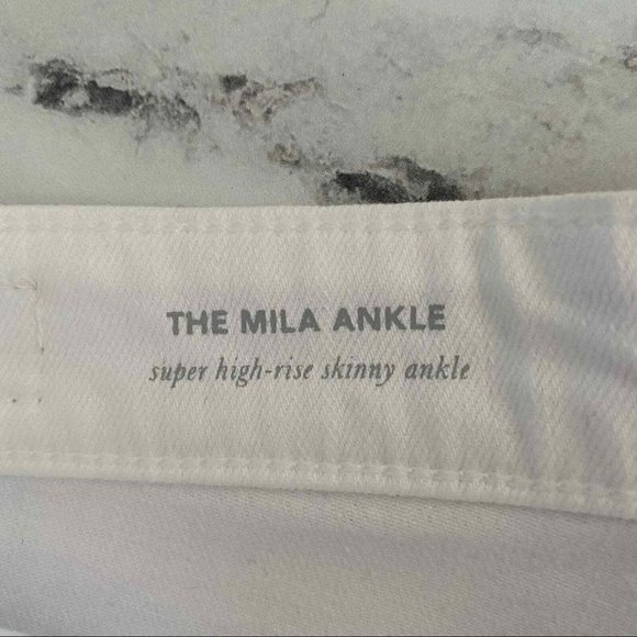 AG Mila White Super High Rise Distressed Jeans New With Tag 30 - Picture 4 of 6
